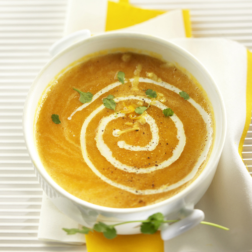 Recette culinaire : soupe de carottes parfumées à l’orange et au gingembre